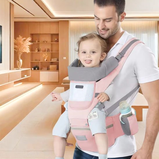 Porte bebe rose confort