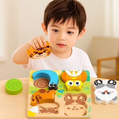 Puzzle bois 3d favorisant 