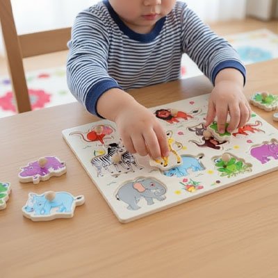 Puzzle bois adapté 