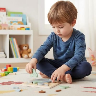 Puzzle bois amusant 