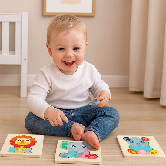 Puzzle en bois adapté