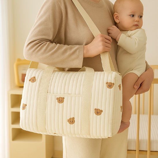 Sac a langer bebe gaze de coton epaule