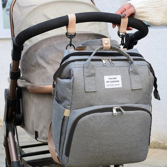 Sac à Langer LCP Kids Rio Grand Capacité - Poches Isothermes, Matelas à Langer, Gris