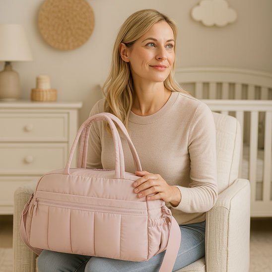 Sac a langer rose pratique