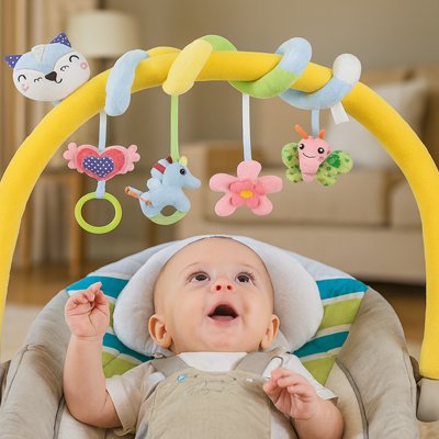 Spirale d'activité bebe souriant