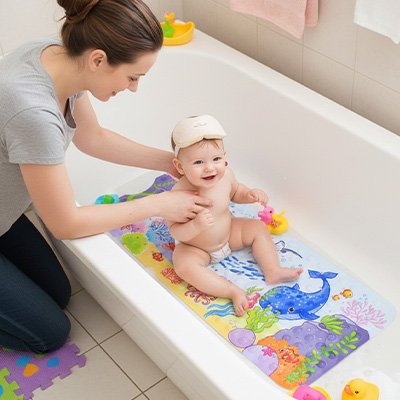 Tapis de bain bebe simple 