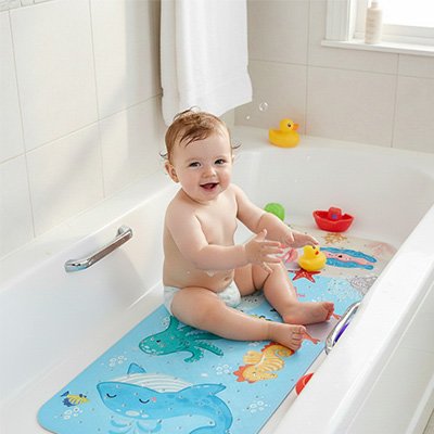 Tapis de bain bebe souple