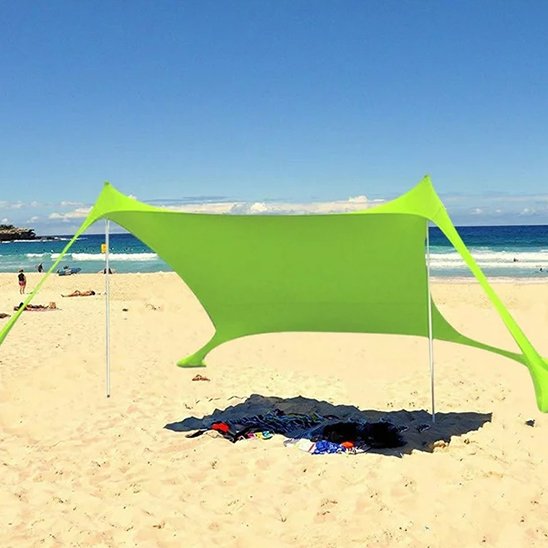 Tente de plage résiste