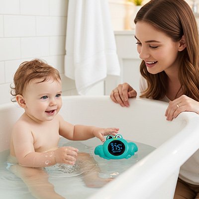 Thermometre bain bebe amusant 