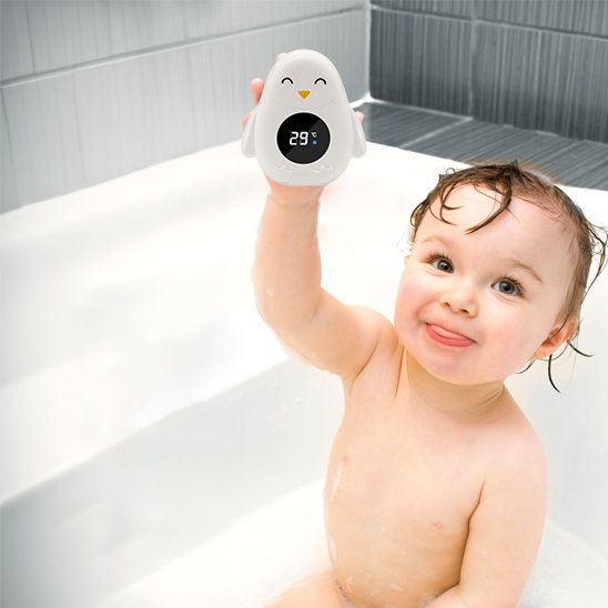 Thermomètre bain bébé prévient 