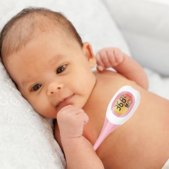 Thermomètre bebe ergonomique