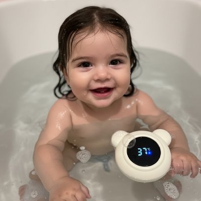 Thermometre de bain manipulable