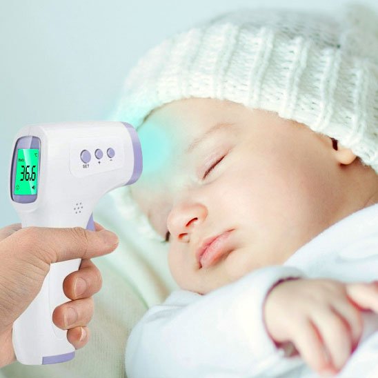 Thermomètre frontal mémorisation 