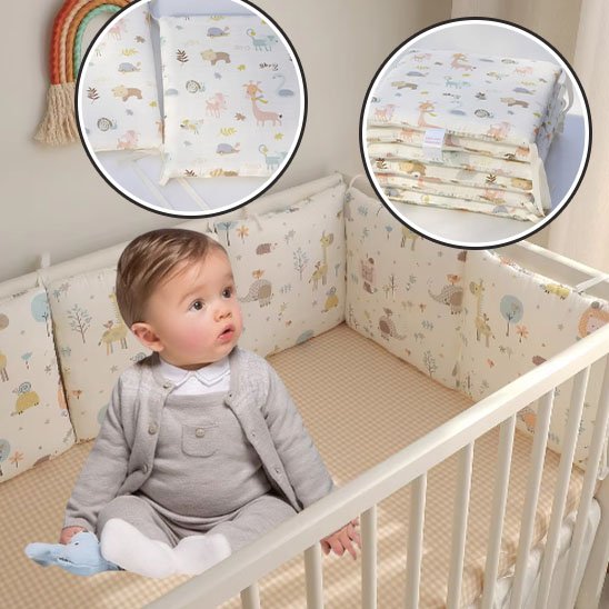 Tour de lit bébé confortable 