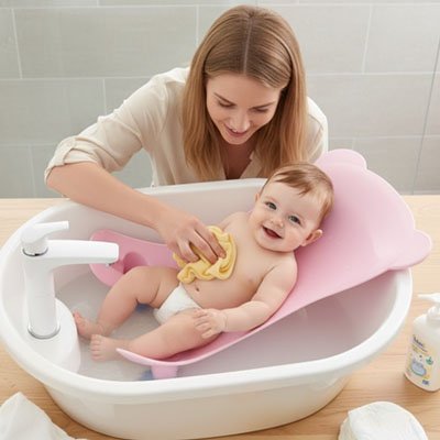 Transat de bain bébé incliné