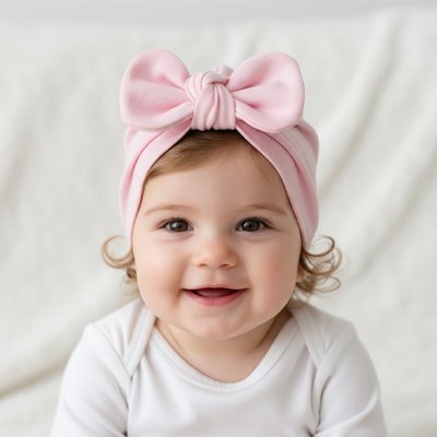 Turban bebe fille confortable 