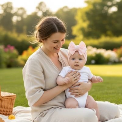 Turban bebe fille douce