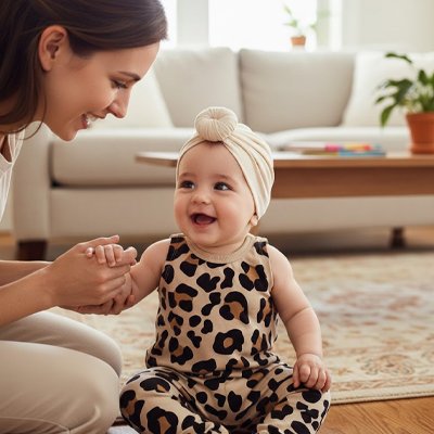 Turban bebe fille élégant