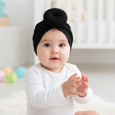 Turban bebe fille lavable