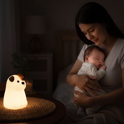 Veilleuse bébé harmonieusement 