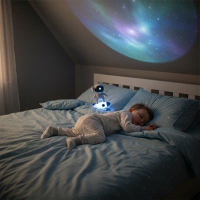 Veilleuse projection spatiale